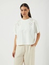 Sally Boxy Tee Star White