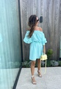 Off Shoulder Dress Emma Aqua