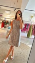 Denim Dress Leopard