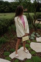Blazer Striped Pastel Yellow