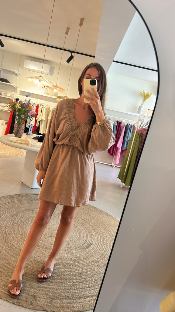 Short Tetra Dress Mocca
