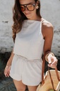 Top Charlotte Linen Beige