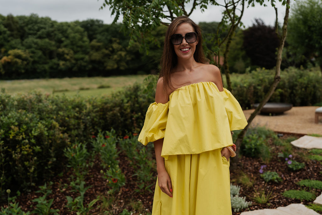 Off Shoulder Blouse Celeste GialloGreen