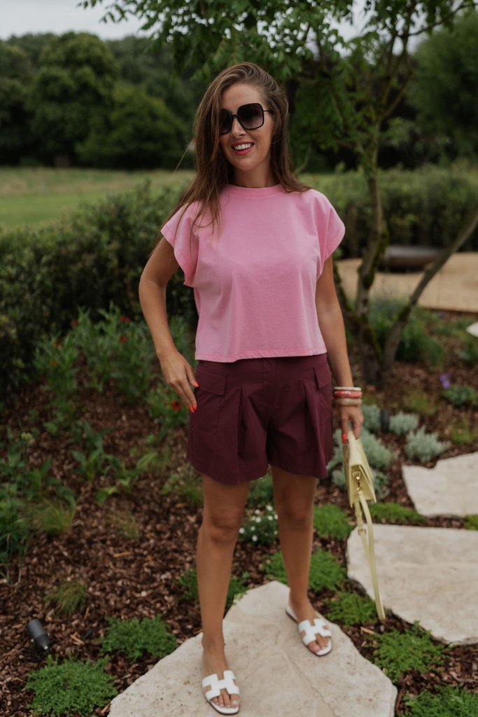 Short Rosie Burgundy