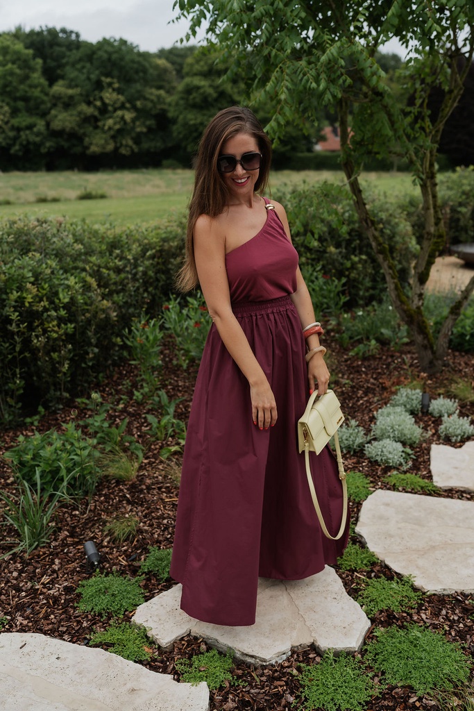 Long Skirt Louise Burgundy