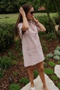 PREORDER Straight denim dress rose