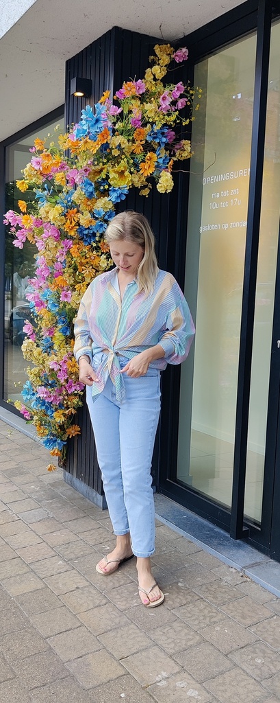 Striped Blouse Pastel