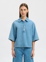 Polo Denim Shirt Liva-Kori Light Blue