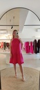 Striped Short Halterdress Pink