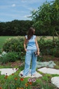 Striped pants blue