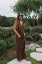 Maxi Strap Jumpsuit Brown