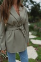 Blazer with belt tilleuil