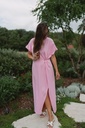 Shirt Dress Ella knot pink