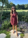 Nomi Dress Short Burgundy