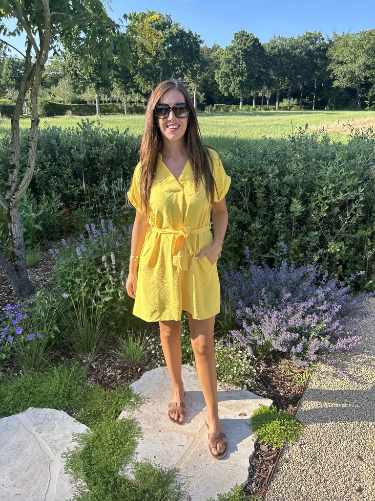 Nomi Dress Short Yellow