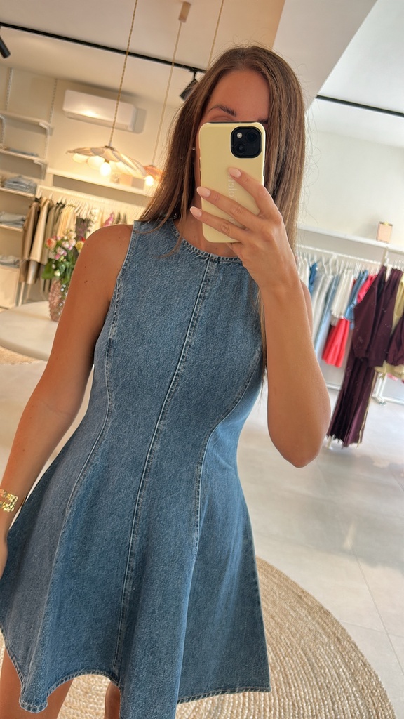 Nirina Denim Dress Blue