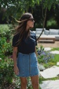 Seetha Denim Skirt Blue