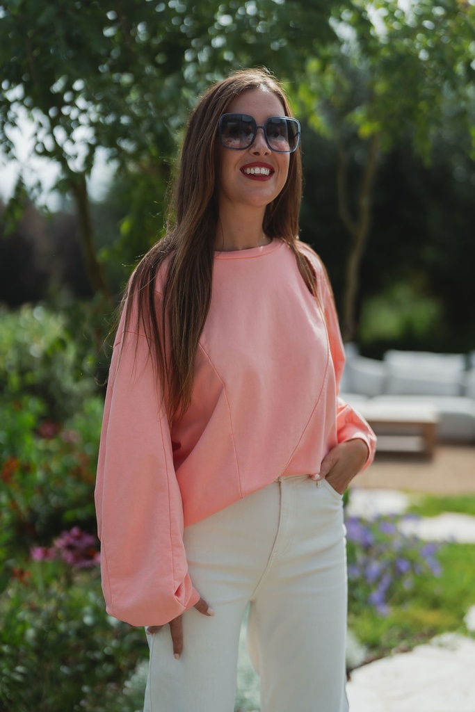 Cutout Sweatshirt Peach
