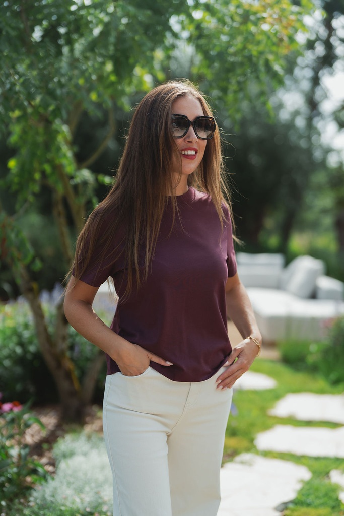 Essential Boxy Tee Fig