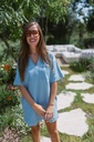 Straight Denim Dress Blue