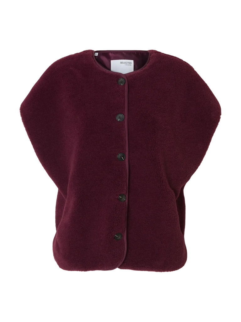 Short Teddy Vest Smilla Fig