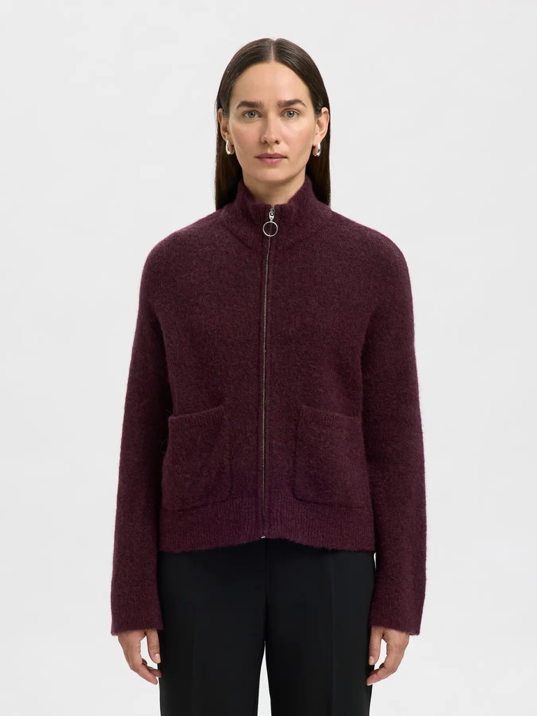 Zipper Cardigan Sia Ras Fig