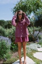 Denim Short Burgundy