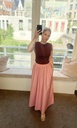Long Skirt Louise Vieux Rose