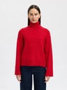 Knit Kamma Roll Neck Red