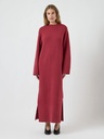 Long Knit Dress Elma Tibetan Red