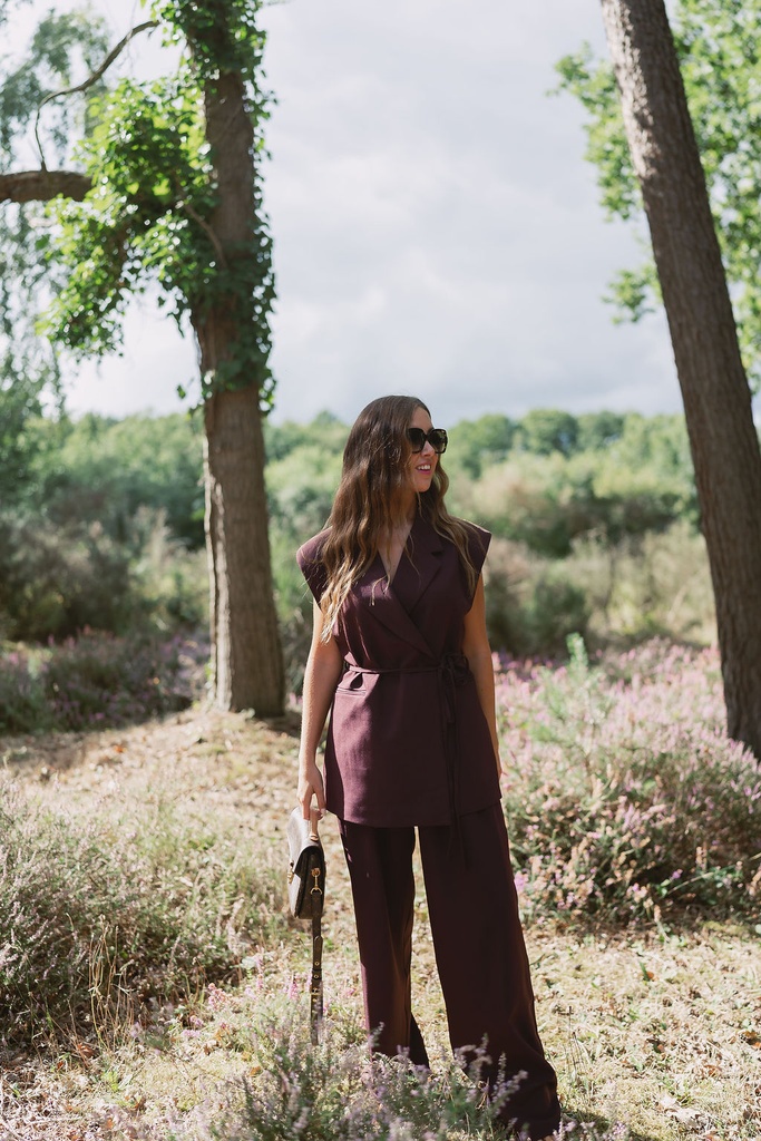 Vest Romy Strap Burgundy