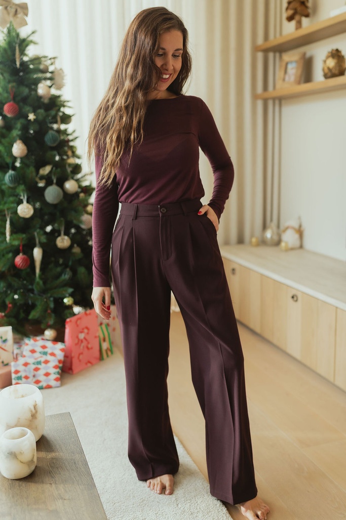 Pants Siska Burgundy