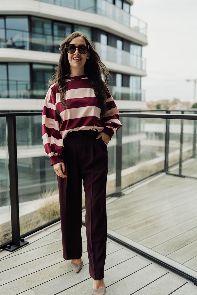 Pants Siska Burgundy