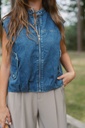Sleeveless Denim Vest