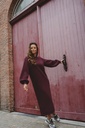 SC Blouse Sweater Dress Dark Grape