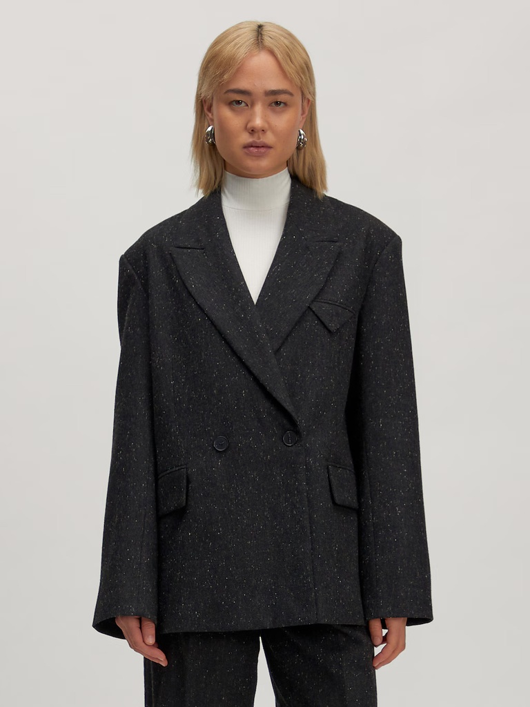 Wool Blazer Cairo Dark Grey