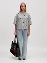 T-Shirt Iolana Grey Black Bows