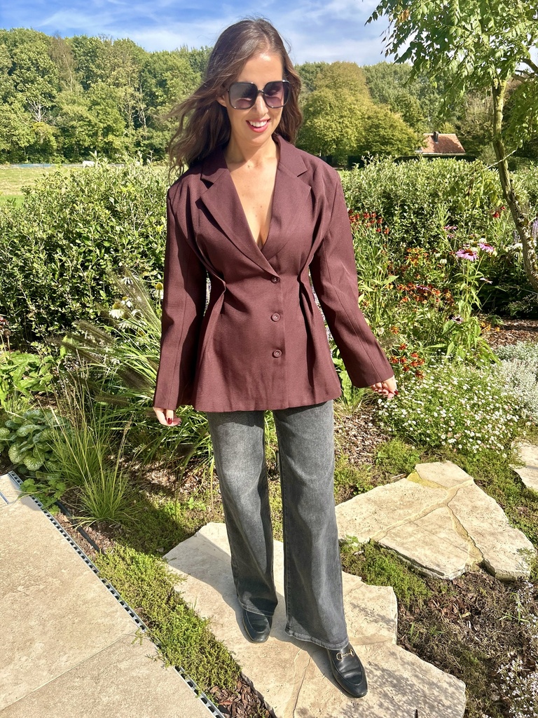 Tailored Blazer Derrik Burgundy