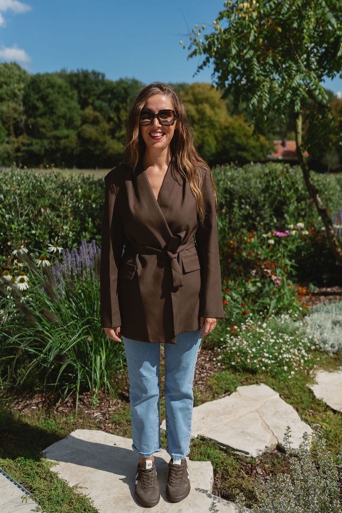 Blazer With Belt Janet Brown