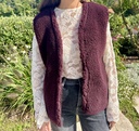 Teddy Vest Max Burgundy