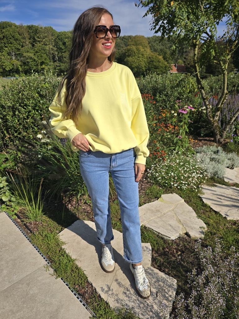 Sweater Happy Place Yellow