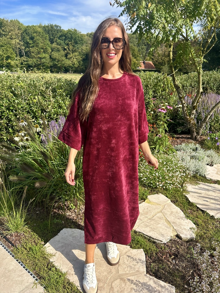 Dress Soft Waffle Burgundy