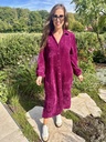 Nomi Soft Waffle Dress Berry