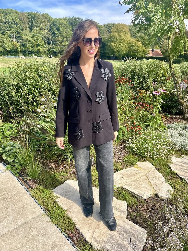 Blazer Flisra Flower Black