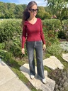 Knit Shirt Tess Burgundy