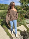 Knit Asymmetric Brown