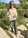 Knit Asymmetric Beige