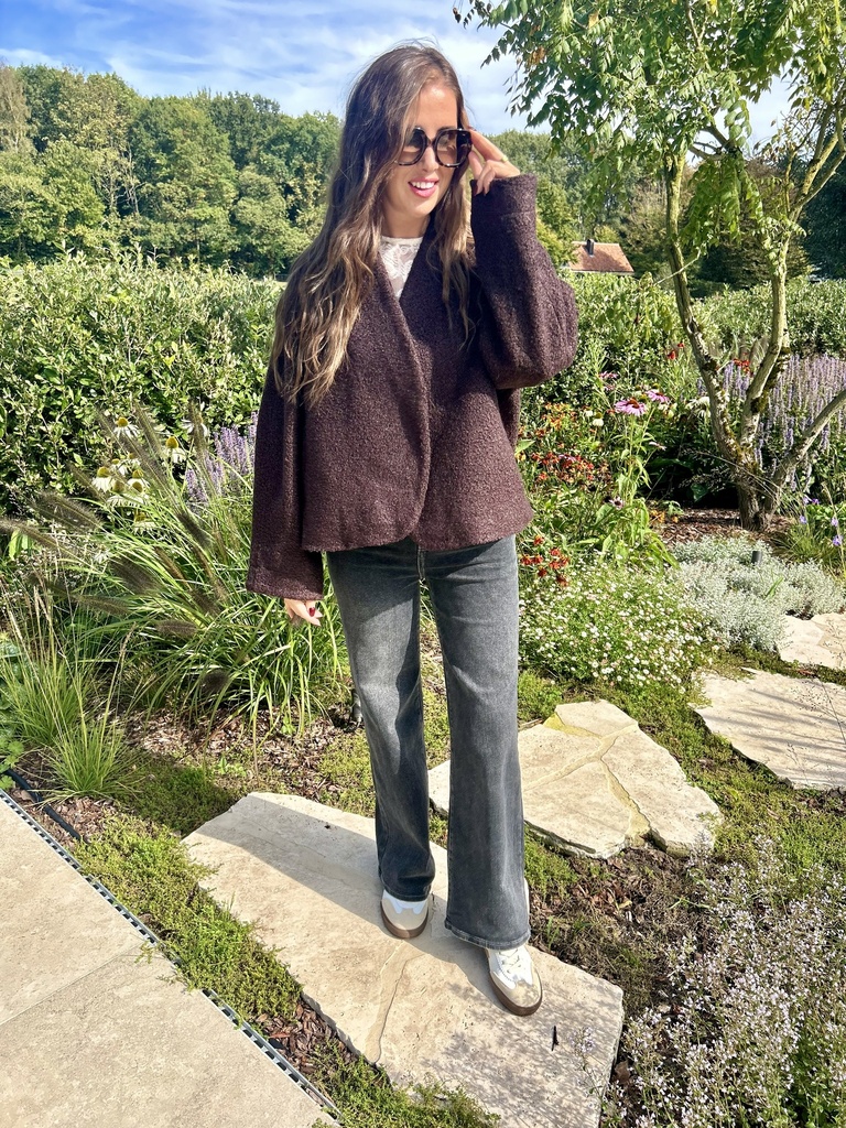 Teddy Jacket Miruna Chocolat