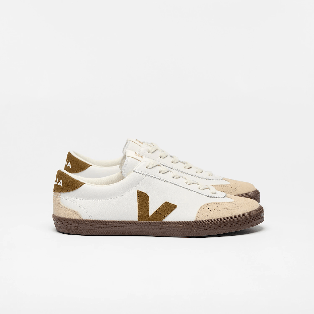Veja Volley Leather White Tent Bark