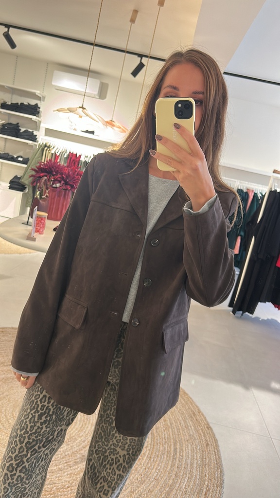Jacket Cucina Suede Brown